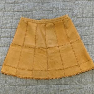 Free People suede mini skirt